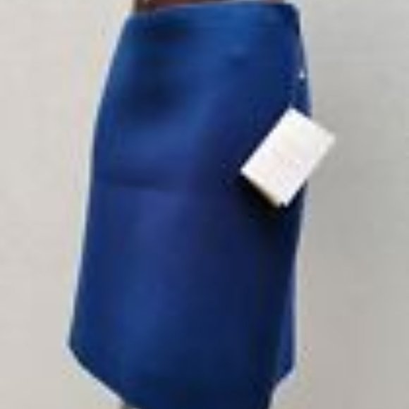 Weekend MaxMara skirt in blue wool- IT38 - Picture 1 of 6